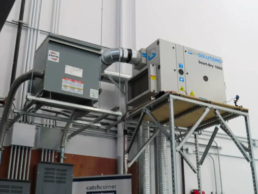 A light industrial desiccant dehumidifier